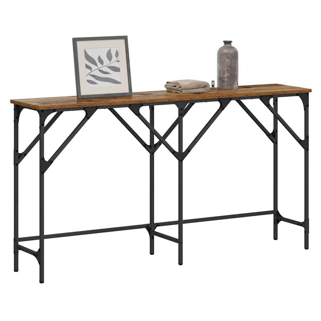 Mesa Consola Madera envejecida 140 x 29 x 75 cm