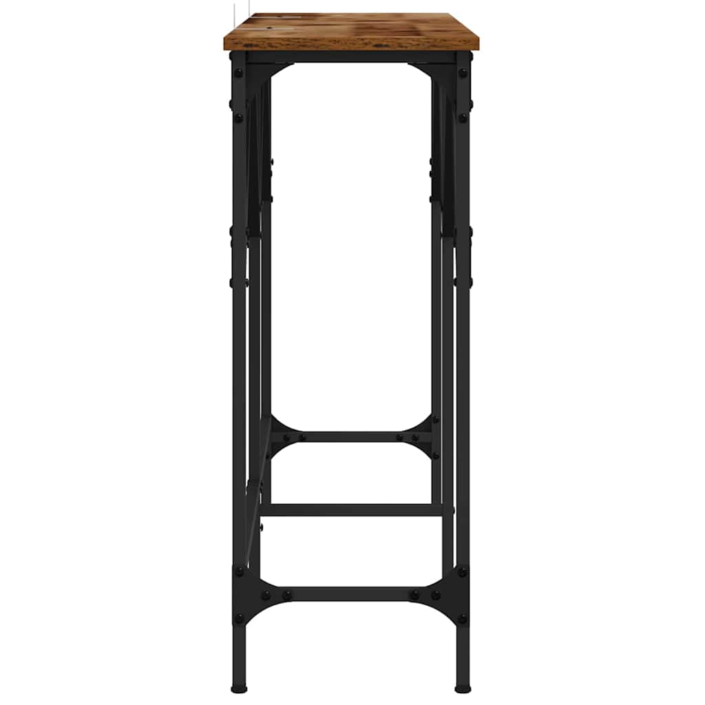 Mesa Consola Madera envejecida 140 x 29 x 75 cm