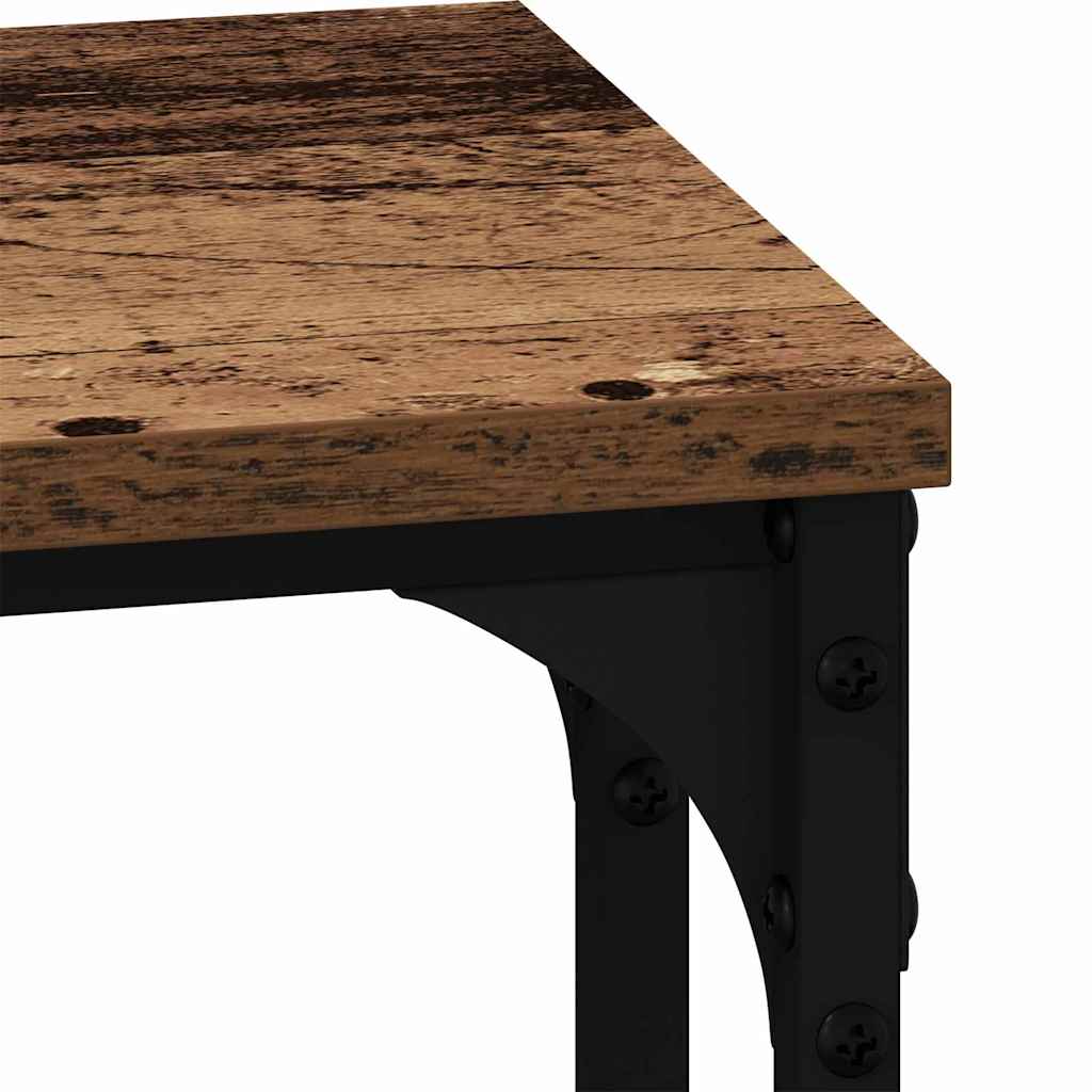 Mesa de Café Nido 3 pcs Madera vieja Madera contrachapada