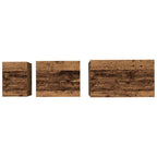 Mesa de Café 3 pcs Madera vieja Madera de ingeniería