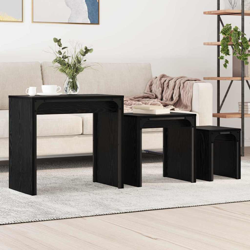 Coffee Table 3 pcs Old wood Engineered wood