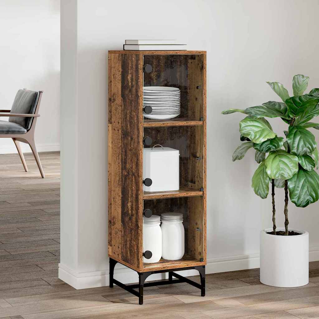 Aparador Madera vieja 35 x 37 x 117 cm