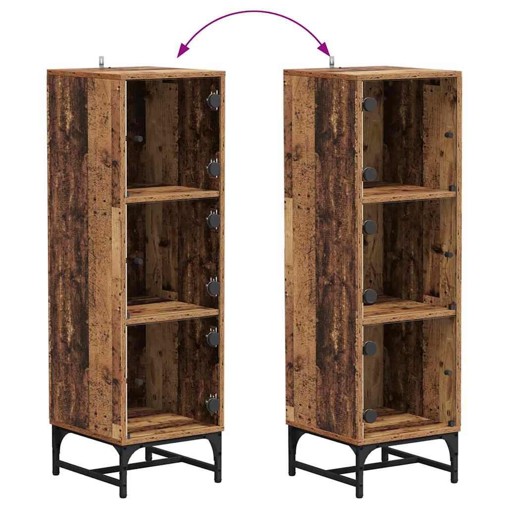 Aparador Madera vieja 35 x 37 x 117 cm