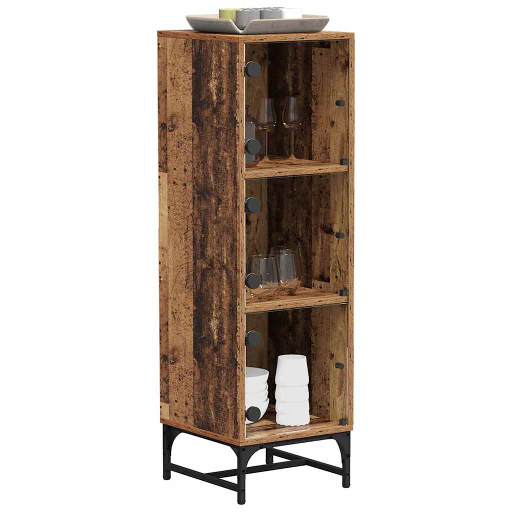 Aparador Madera vieja 35 x 37 x 117 cm