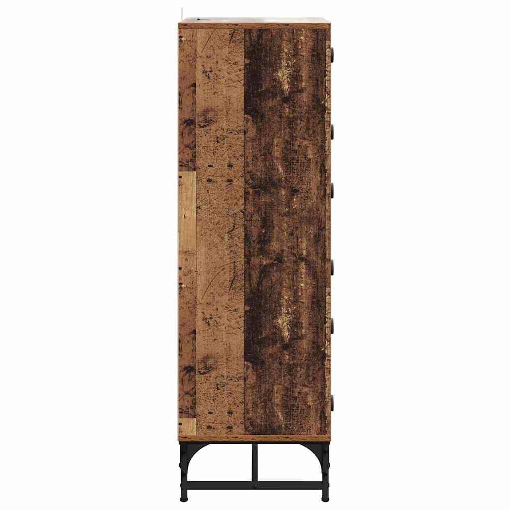 Aparador Madera vieja 35 x 37 x 117 cm