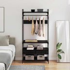 Armario Roble negro 89 x 39 x 184.5 cm Madera contrachapada