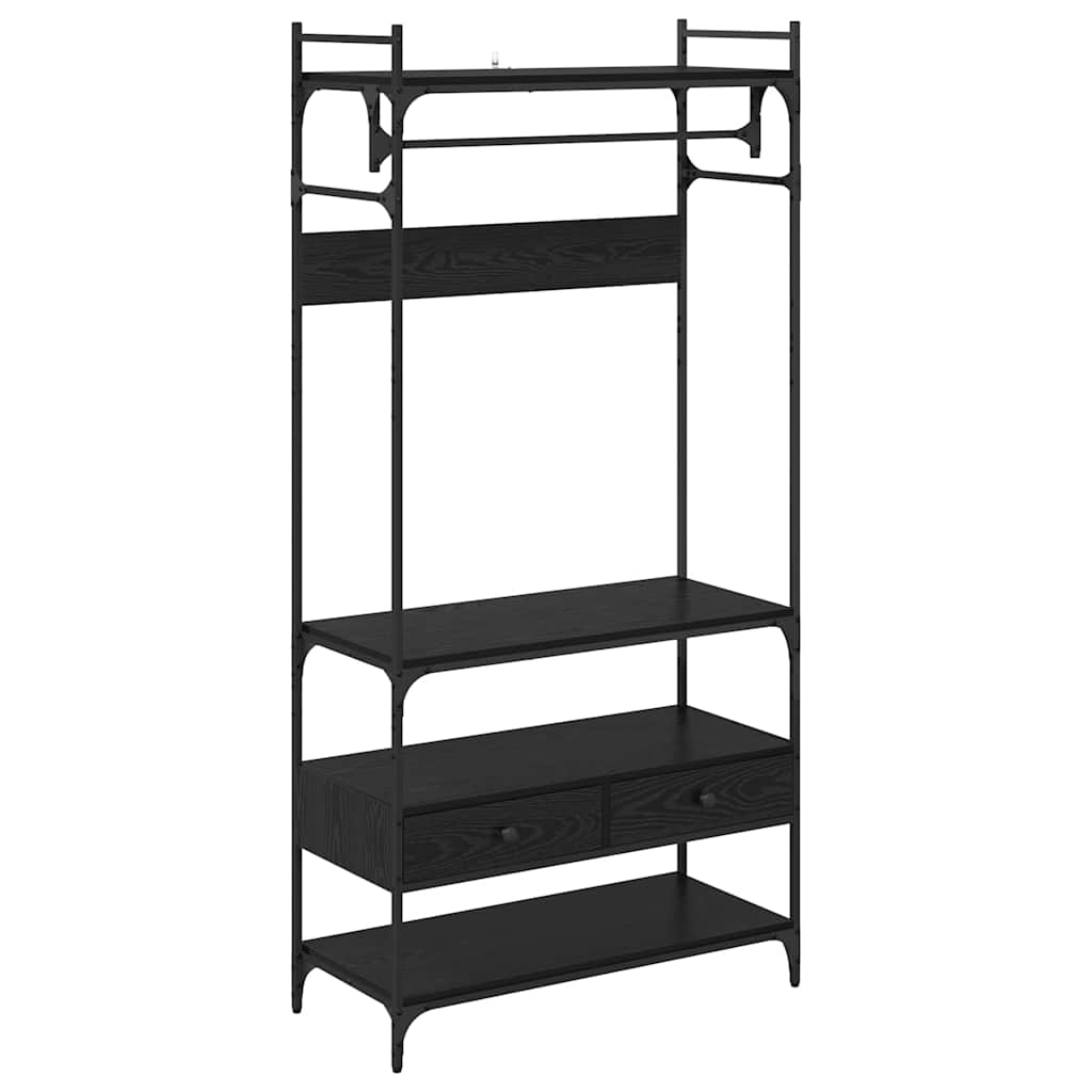 Armario Roble negro 89 x 39 x 184.5 cm Madera contrachapada
