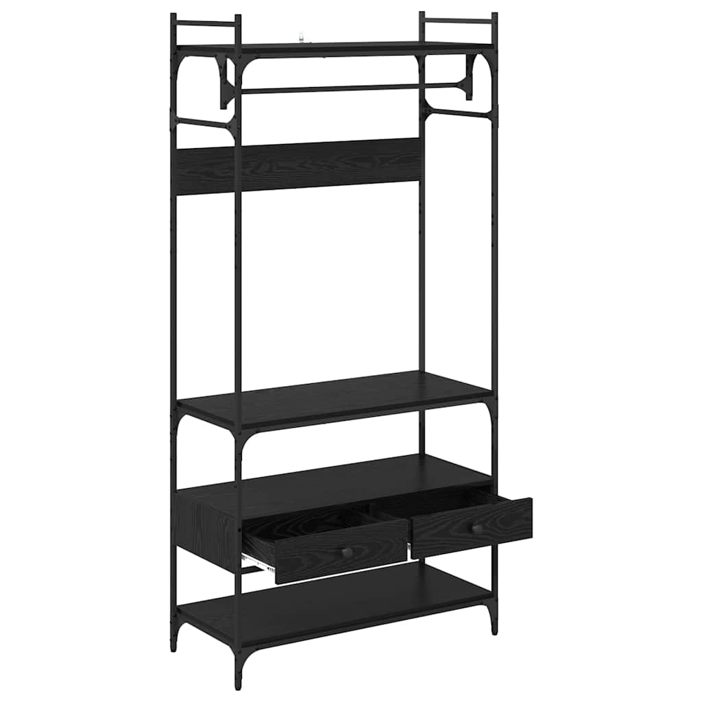Armario Roble negro 89 x 39 x 184.5 cm Madera contrachapada