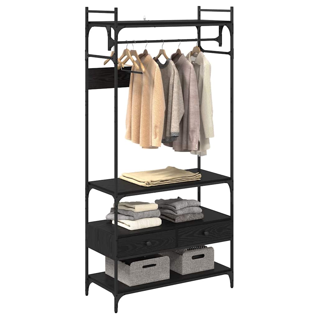 Armario Roble negro 89 x 39 x 184.5 cm Madera contrachapada