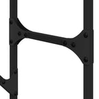 Estante para lavadora con estante Roble Negro 67 x 25 x 163 cm
