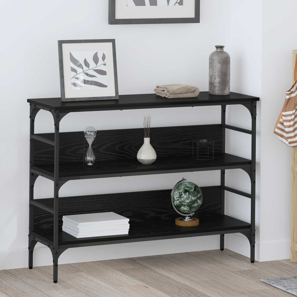 Mesa Consola con estante Roble artisan 100 x 32 x 75 cm