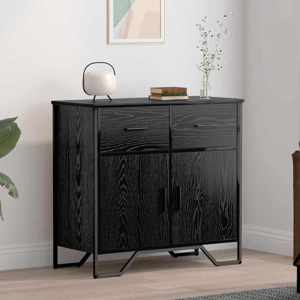 Aparador con cajón Roble Negro 79,5 x 35,5 x 74,5 cm