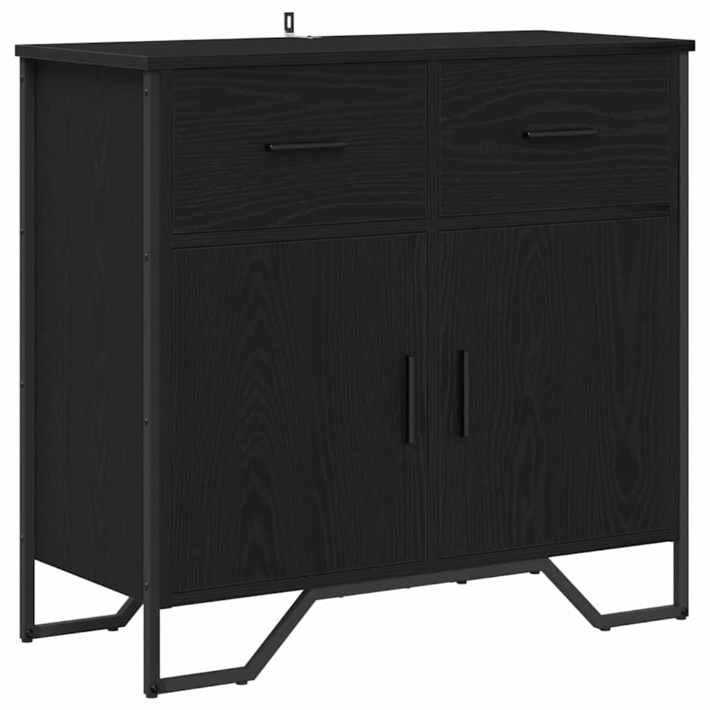 Aparador con cajón Roble Negro 79,5 x 35,5 x 74,5 cm