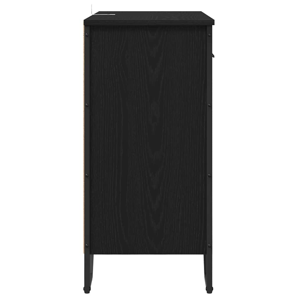 Aparador con cajón Roble Negro 79,5 x 35,5 x 74,5 cm