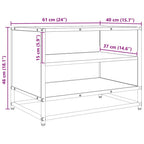 Unidades de TV Madera Vieja 61 x 40 x 46 cm