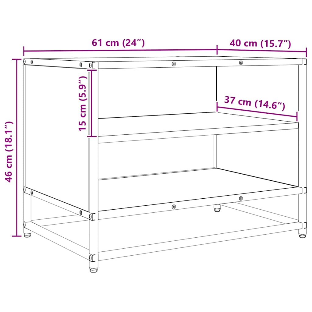 Unidades de TV Madera Vieja 61 x 40 x 46 cm