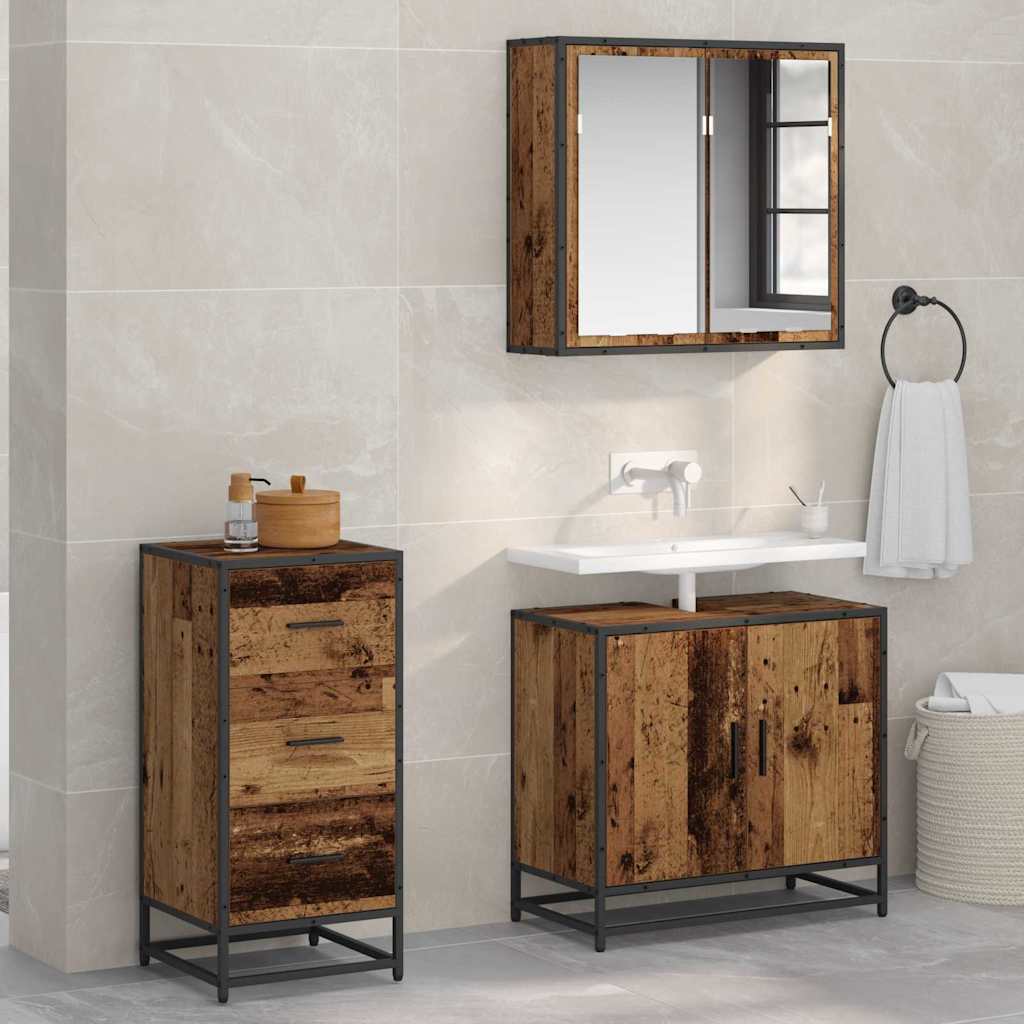 Aparador Madera vieja 35.5 x 35 x 76 cm