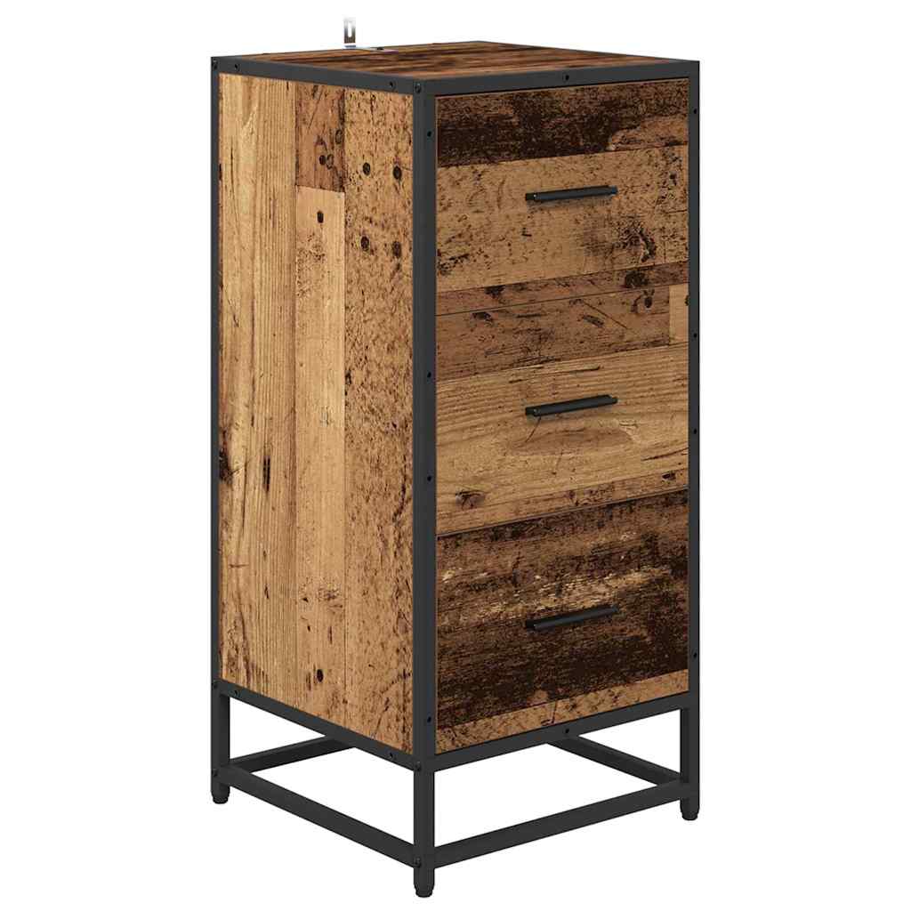 Aparador Madera vieja 35.5 x 35 x 76 cm