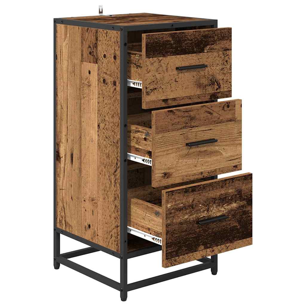Aparador Madera vieja 35.5 x 35 x 76 cm