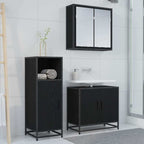 Juego de muebles de baño Roble Negro 35 x 37,5 x 100 cm