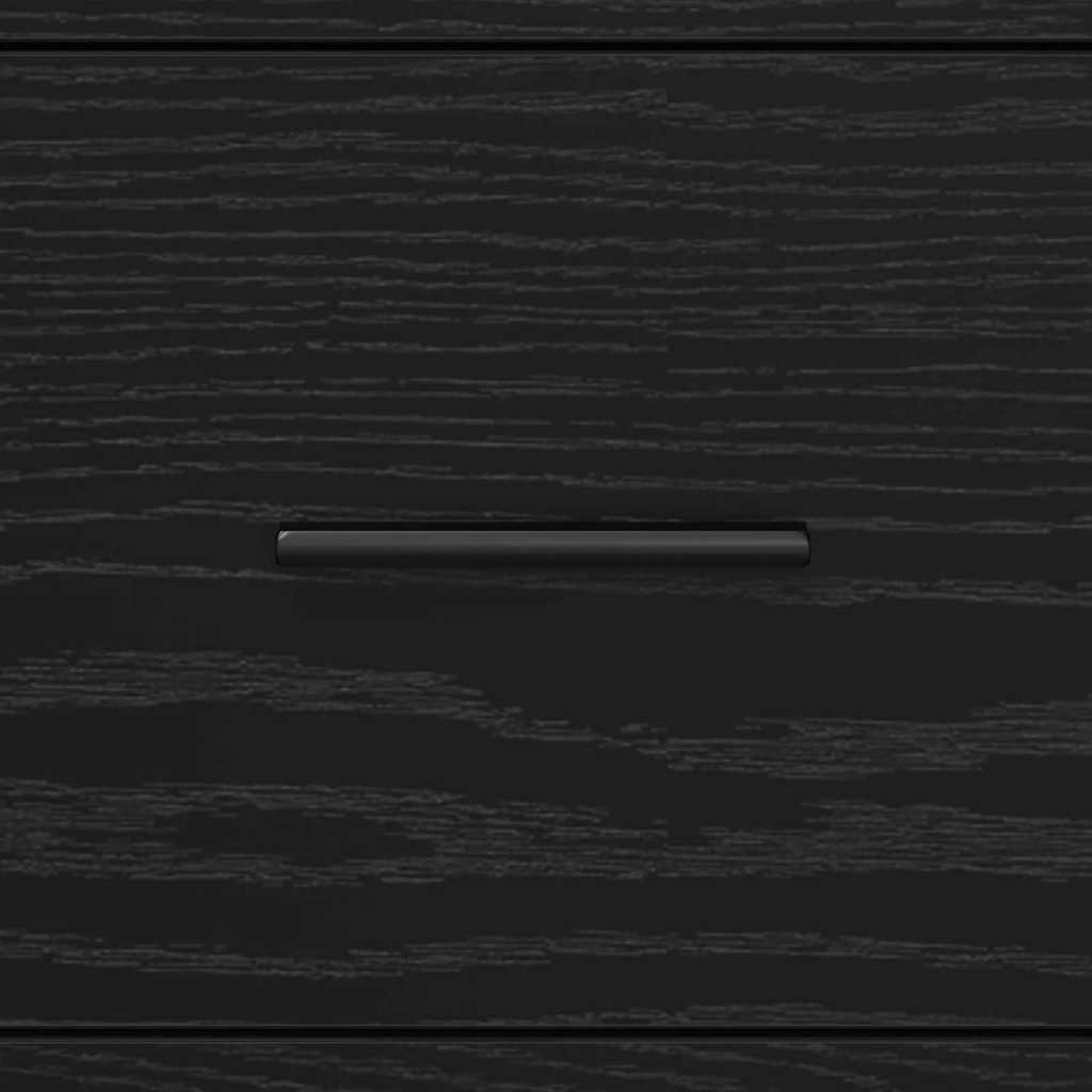 Juego de muebles de baño Roble Negro 35 x 37,5 x 166 cm