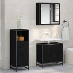 Juego de muebles de baño Roble Negro 35 x 37,5 x 100 cm