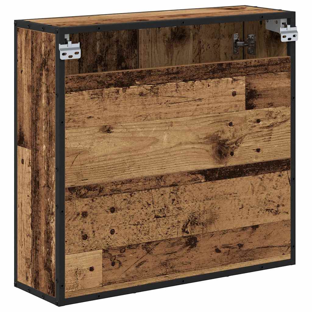 Estante de pared con estante Madera vieja 65 x 20 x 60 cm