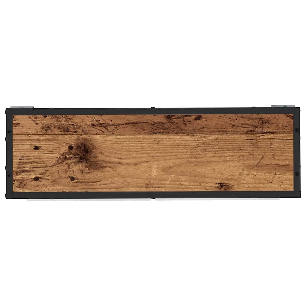 Estante de pared con estante Madera vieja 65 x 20 x 60 cm