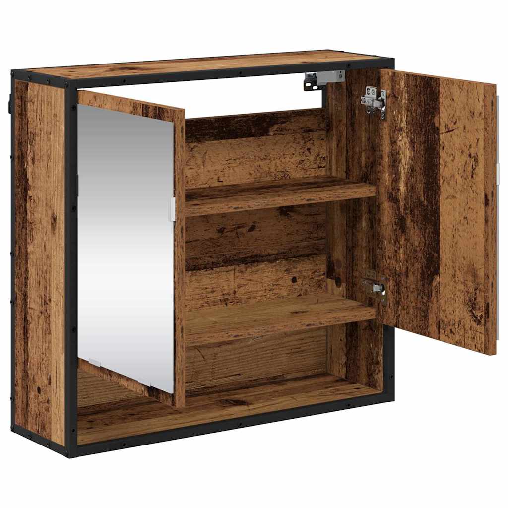 Estante de pared con estante Madera vieja 65 x 20 x 60 cm