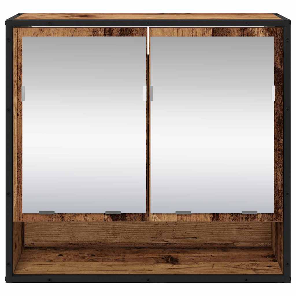Estante de pared con estante Madera vieja 65 x 20 x 60 cm