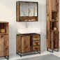 Bathroom Vanity Unit with Drawer Black Oak 65 x 33 x 60 cm