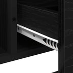 Mueble de Cuarto de Baño con cajón Roble Negro 65 x 33 x 60 cm