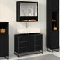 Mueble de Cuarto de Baño con cajón Roble Negro 80 x 33 x 60 cm