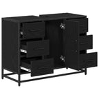 Mueble de Cuarto de Baño con cajón Roble Negro 80 x 33 x 60 cm