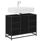 Mueble de Cuarto de Baño con cajón Roble Negro 80 x 33 x 60 cm