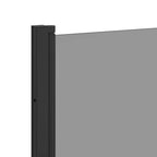Enclosure de Ducha Negro 130 x 138 cm Vidrio ESG y Aluminio