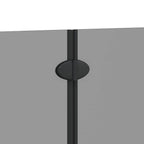 Enclosure de Ducha Negro 130 x 138 cm Vidrio ESG y Aluminio