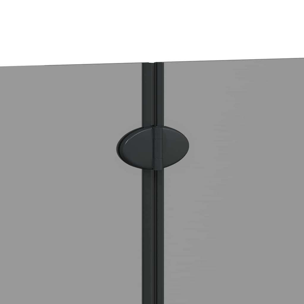 Enclosure de Ducha Negro 130 x 138 cm Vidrio ESG y Aluminio