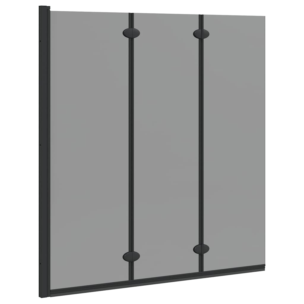 Enclosure de Ducha Negro 130 x 138 cm Vidrio ESG y Aluminio
