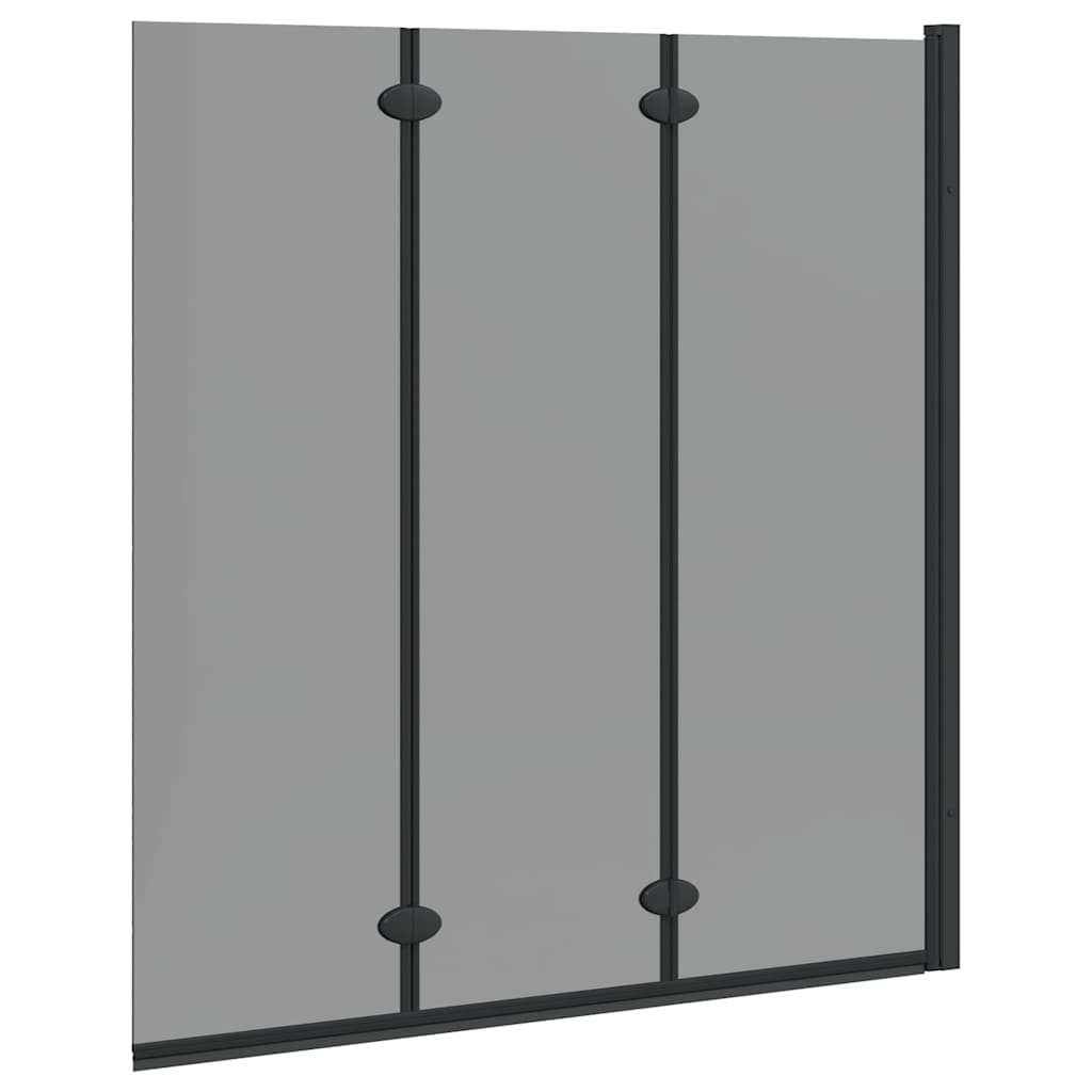 Enclosure de Ducha Negro 130 x 138 cm Vidrio ESG y Aluminio