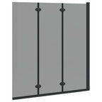 Enclosure de Ducha Negro 130 x 138 cm Vidrio ESG y Aluminio