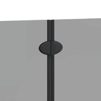Enclosure de Ducha Negro 120 x 140 cm Vidrio ESG y Aluminio