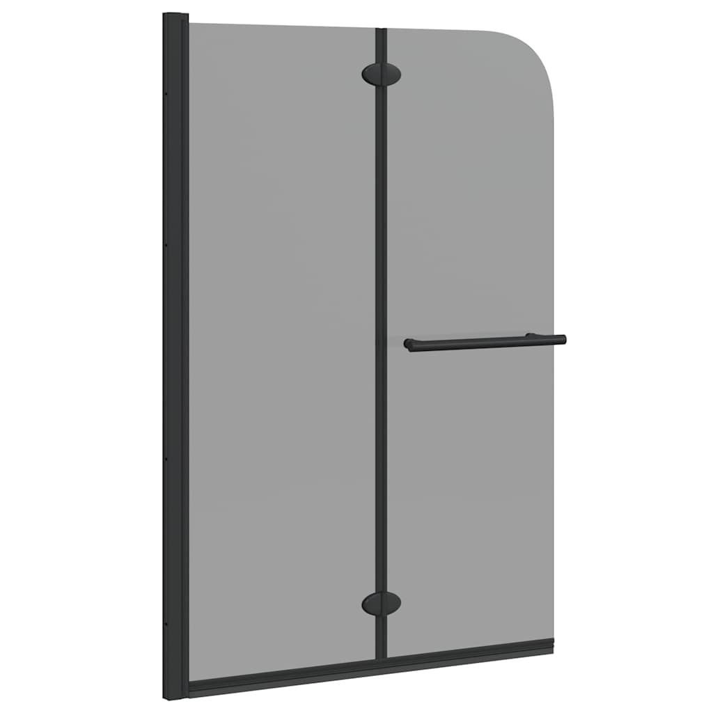 Enclosure de Ducha Negro 120 x 140 cm Vidrio ESG y Aluminio