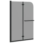 Enclosure de Ducha Negro 120 x 140 cm Vidrio ESG y Aluminio