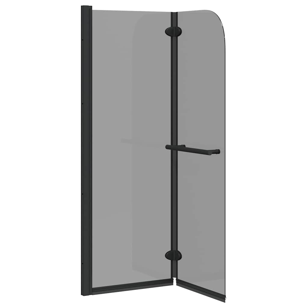 Enclosure de Ducha Negro 120 x 140 cm Vidrio ESG y Aluminio