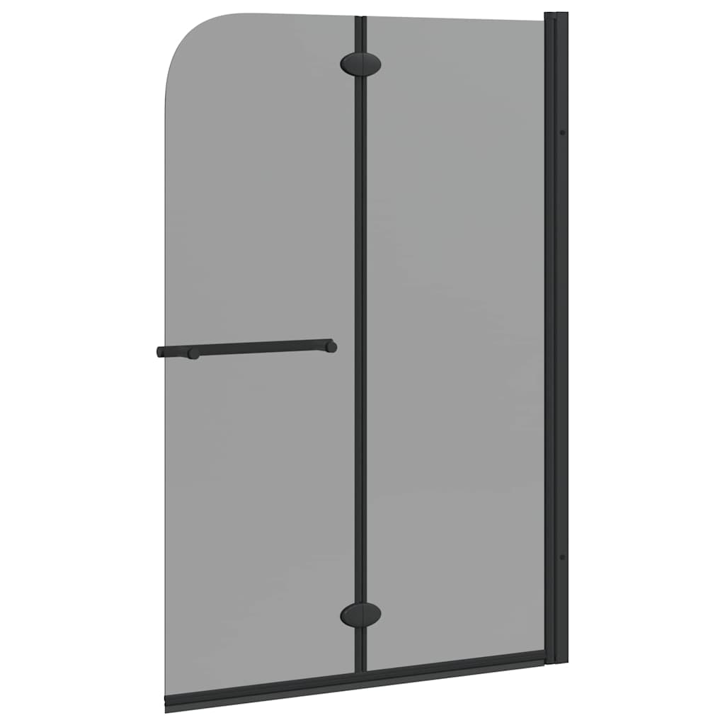 Enclosure de Ducha Negro 120 x 140 cm Vidrio ESG y Aluminio