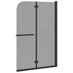 Enclosure de Ducha Negro 120 x 140 cm Vidrio ESG y Aluminio