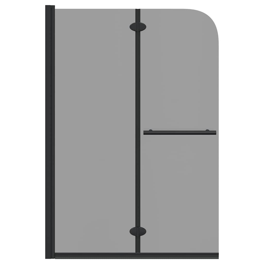 Enclosure de Ducha Negro 120 x 140 cm Vidrio ESG y Aluminio