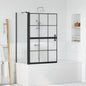 Pantalla de ducha de baño 100 x 68 x 128 cm vidrio templado