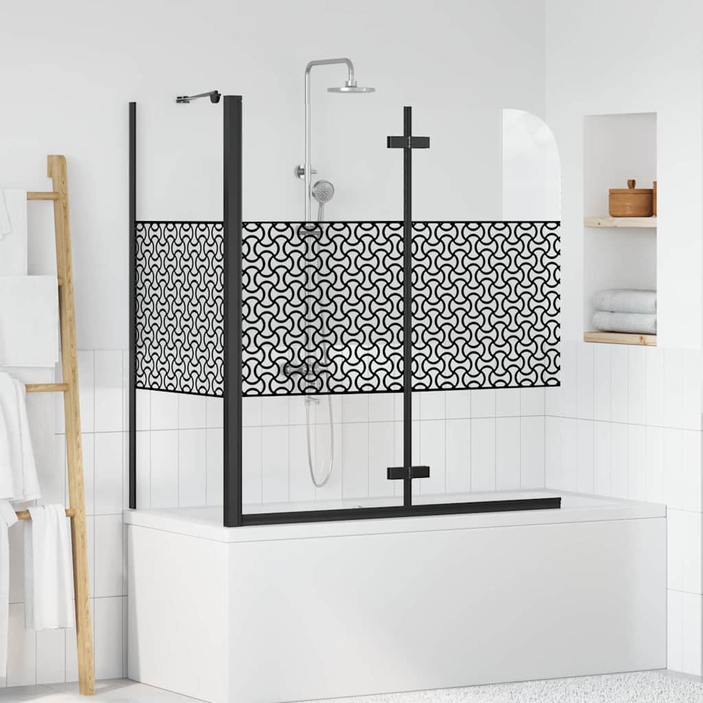 Enclosure para baño Geométrico Manual Negro 120 x 67 x 129 cm